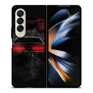 CHALLENGER HELLCAT BLACK DODGE SRT Samsung Galaxy Z Fold 4 Case Cover