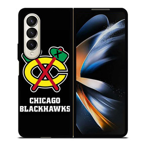 CHICAGO BLACKHAWKS SYMBOL Samsung Galaxy Z Fold 4 Case Cover CHICAGO BLACKHAWKS SYMBOL Samsung Galaxy Z Fold 4 Case Cover