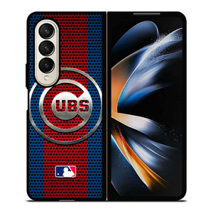 CHICAGO CUBS METAL LOGO Samsung Galaxy Z Fold 4 Case Cover