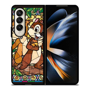 CHIP AND DALE DISNEY GLASS Samsung Galaxy Z Fold 4 Case Cover