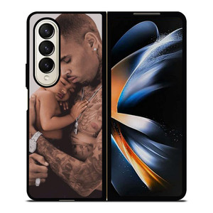 CHRIS BROWN AND BABY Samsung Galaxy Z Fold 4 Case Cover
