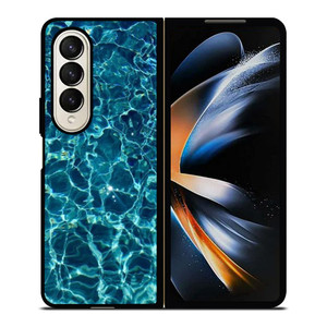 CLEAR BLUE WATER Samsung Galaxy Z Fold 4 Case Cover
