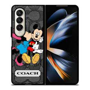 COACH MINNIE MICKEY MOUSE KISS Samsung Galaxy Z Fold 4 Case Cover