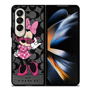 COACH MINNIE MOUSE CUTE Samsung Galaxy Z Fold 4 Case Cover