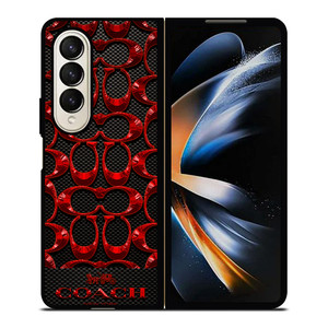 COACH NEW YORK CARBON Samsung Galaxy Z Fold 4 Case Cover