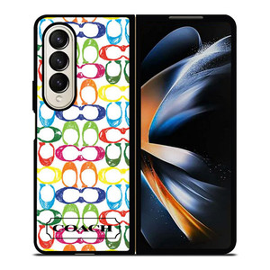 COACH NEW YORK COLORFUL 2 Samsung Galaxy Z Fold 4 Case Cover