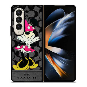 COACH NEW YORK MINNIE MOUSE Samsung Galaxy Z Fold 4 Case Cover
