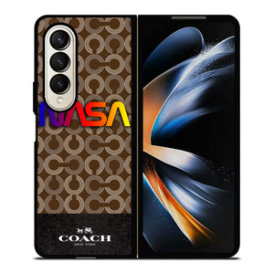 COACH NEW YORK NASA Samsung Galaxy Z Fold 4 Case Cover