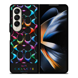 COACH NEW YORK RAINBOW 2 Samsung Galaxy Z Fold 4 Case Cover COACH NEW YORK RAINBOW 2 Samsung Galaxy Z Fold 4 Case Cover
