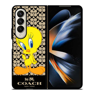 COACH NEW YORK TWEETY BIRD Samsung Galaxy Z Fold 4 Case Cover