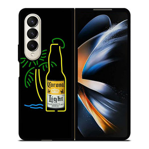 CORONA LIGHT BEER LINE ART Samsung Galaxy Z Fold 4 Case Cover CORONA LIGHT BEER LINE ART Samsung Galaxy Z Fold 4 Case Cover