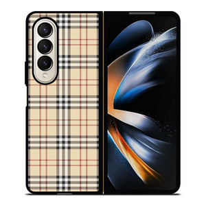 CREAM TARTAN PATTERN Samsung Galaxy Z Fold 4 Case Cover CREAM TARTAN PATTERN Samsung Galaxy Z Fold 4 Case Cover