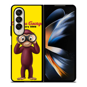 CURIOUS GEORGE CARTOON Samsung Galaxy Z Fold 4 Case Cover