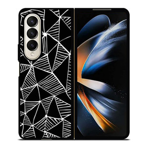 DARK TRIANGLE PATTERN Samsung Galaxy Z Fold 4 Case Cover DARK TRIANGLE PATTERN Samsung Galaxy Z Fold 4 Case Cover