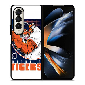 DETORIT TIGERS CLUB LOGO BASEBALL TEAM MLB ICON Samsung Galaxy Z Fold 4 Case Cover DETORIT TIGERS CLUB LOGO BASEBALL TEAM MLB ICON Samsung Galaxy Z Fold 4 Case Cover