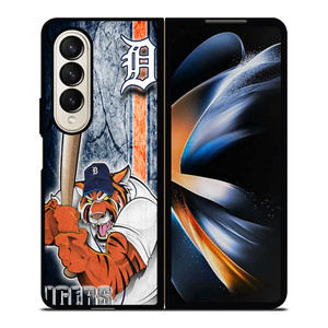 DETROIT TIGERS TEAM MASCOT Samsung Galaxy Z Fold 4 Case Cover DETROIT TIGERS TEAM MASCOT Samsung Galaxy Z Fold 4 Case Cover