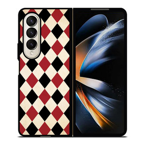 DIAMOND RED BACK PATTERN Samsung Galaxy Z Fold 4 Case Cover