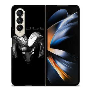 DODGE RAM BLACK LOGO Samsung Galaxy Z Fold 4 Case Cover