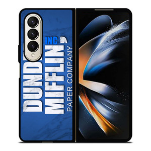 DUNDER MIFFLIN LOGO MARBLE Samsung Galaxy Z Fold 4 Case Cover