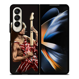EDDIE VAN HALEN AND GUITAR Samsung Galaxy Z Fold 4 Case Cover
