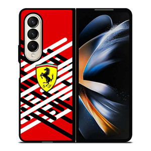 FERRARI RED LOGO NEW Samsung Galaxy Z Fold 4 Case Cover FERRARI RED LOGO NEW Samsung Galaxy Z Fold 4 Case Cover