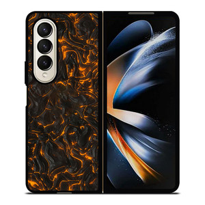 FIRE AND LAVA TEXTURES Samsung Galaxy Z Fold 4 Case Cover FIRE AND LAVA TEXTURES Samsung Galaxy Z Fold 4 Case Cover
