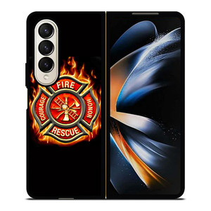 FIREFIGHTER FIREMAN LOGO Samsung Galaxy Z Fold 4 Case Cover