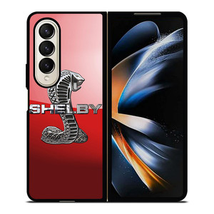 FORD MUSTANG SHELBY COBRA RED LOGO Samsung Galaxy Z Fold 4 Case Cover FORD MUSTANG SHELBY COBRA RED LOGO Samsung Galaxy Z Fold 4 Case Cover