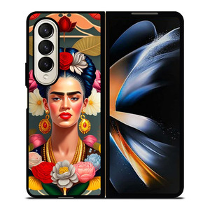 FRIDA KAHLO PAINTING FACE Samsung Galaxy Z Fold 4 Case Cover FRIDA KAHLO PAINTING FACE Samsung Galaxy Z Fold 4 Case Cover