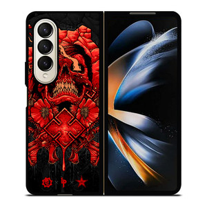 GEARS OF WAR SKULL RED Samsung Galaxy Z Fold 4 Case Cover GEARS OF WAR SKULL RED Samsung Galaxy Z Fold 4 Case Cover
