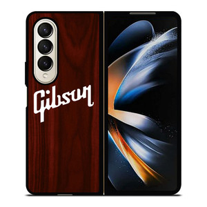 GIBSON GUITAR WOODEN LOGO Samsung Galaxy Z Fold 4 Case Cover