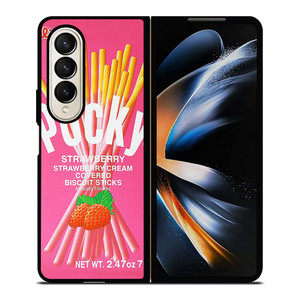 GLICO POCKY STRAWBERRY Samsung Galaxy Z Fold 4 Case Cover