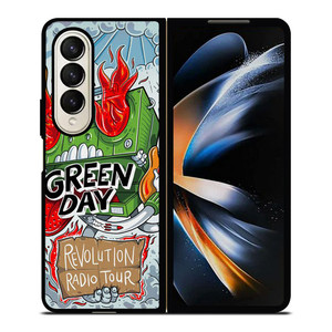 GREEN DAY BAND REVOLUTION RADIO TOUR Samsung Galaxy Z Fold 4 Case Cover GREEN DAY BAND REVOLUTION RADIO TOUR Samsung Galaxy Z Fold 4 Case Cover