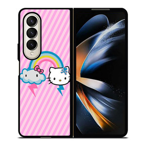 HELLO KITTY CLOUD RAINBOW Samsung Galaxy Z Fold 4 Case Cover HELLO KITTY CLOUD RAINBOW Samsung Galaxy Z Fold 4 Case Cover