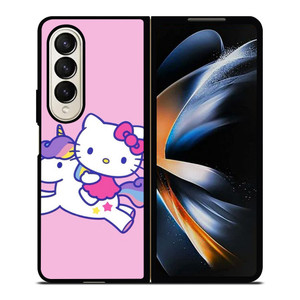 HELLO KITTY UNICORN Samsung Galaxy Z Fold 4 Case Cover HELLO KITTY UNICORN Samsung Galaxy Z Fold 4 Case Cover