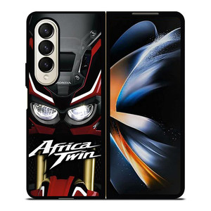 HONDA AFRICA TWIN FRONT VIEW Samsung Galaxy Z Fold 4 Case Cover