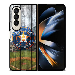 HOUSTON ASTROS WOODEN LOGO Samsung Galaxy Z Fold 4 Case Cover