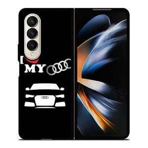 I LOVE MY AUDI Samsung Galaxy Z Fold 4 Case Cover I LOVE MY AUDI Samsung Galaxy Z Fold 4 Case Cover
