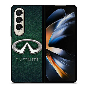 INFINITI CAR LOGO GREEN PATTERN Samsung Galaxy Z Fold 4 Case Cover INFINITI CAR LOGO GREEN PATTERN Samsung Galaxy Z Fold 4 Case Cover