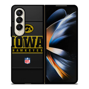 IOWA HAWKEYES CARBON LOGO Samsung Galaxy Z Fold 4 Case Cover