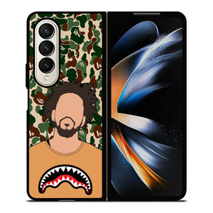 J COLE BAPE PAINT Samsung Galaxy Z Fold 4 Case Cover