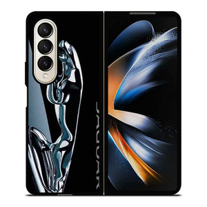 JAGUAR METAL LOGO 2 Samsung Galaxy Z Fold 4 Case Cover