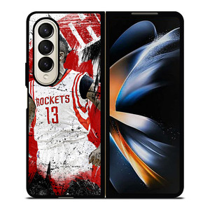 JAMES HARDEN ROCKETS ART Samsung Galaxy Z Fold 4 Case Cover