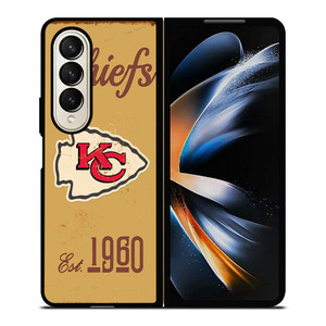 KANSAS CITY CHIEFS RUSTY LOGO Samsung Galaxy Z Fold 4 Case Cover KANSAS CITY CHIEFS RUSTY LOGO Samsung Galaxy Z Fold 4 Case Cover