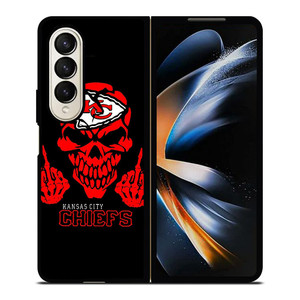 KANSAS CITY CHIEFS SKUL LOGO Samsung Galaxy Z Fold 4 Case Cover