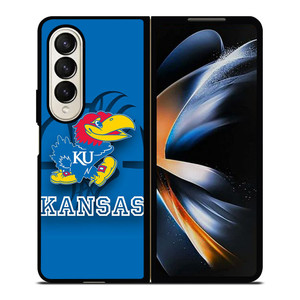 KANSAS JAYHAWKS BASKETBALL LOGO Samsung Galaxy Z Fold 4 Case Cover