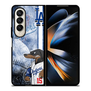 LA DODGERS DOG LOGO Samsung Galaxy Z Fold 4 Case Cover