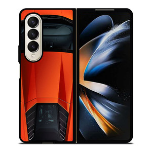 LAMBORGHINI HURACAN EVO ORANGE Samsung Galaxy Z Fold 4 Case Cover