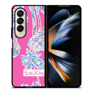 LILLY PULITZER PALM TREES Samsung Galaxy Z Fold 4 Case Cover
