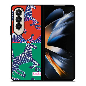 LILLY PULITZER ZEBRA Samsung Galaxy Z Fold 4 Case Cover